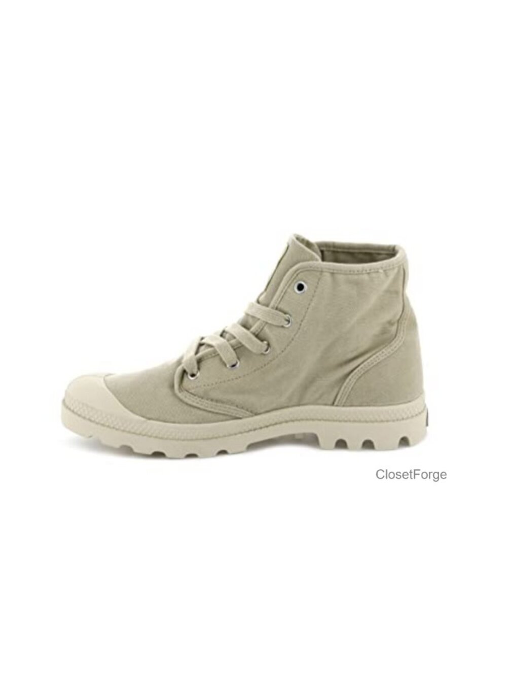 High Top Canvas Combat Boots Vegan Cushioned EVA Lace-Up Ankle Boots